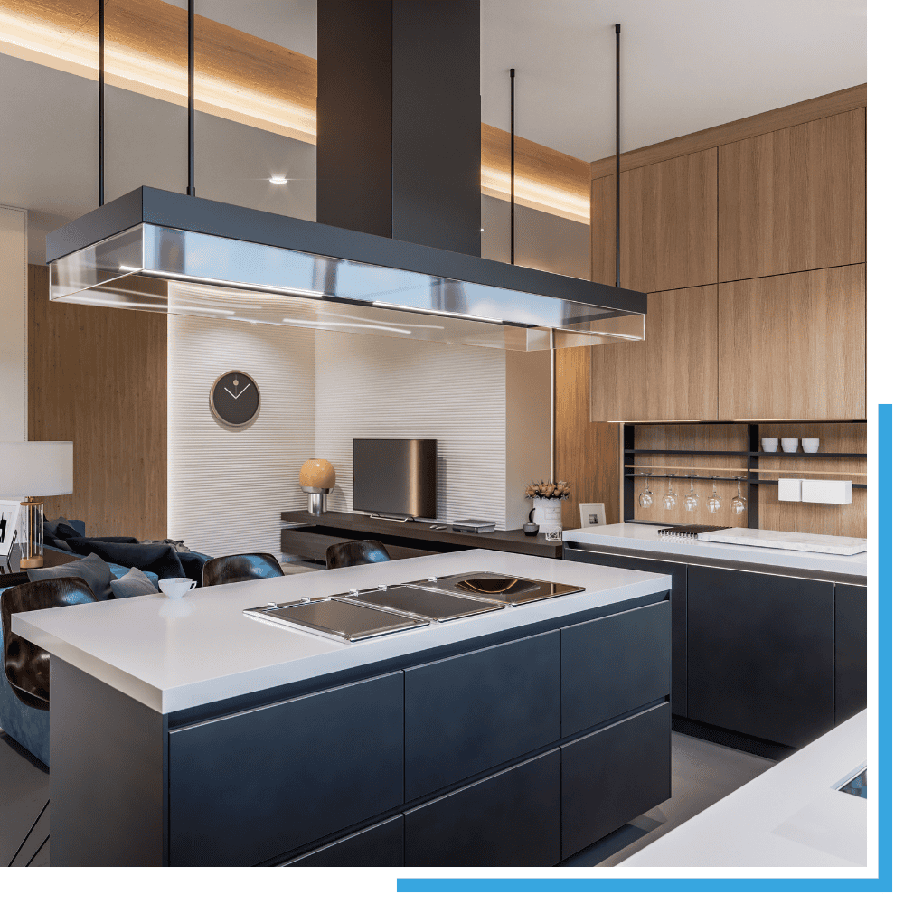 A spotlessly clean kitchen in a Sevierville home, professionally cleaned by Manuel Cleaning